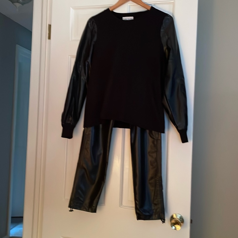 Faux leather outfit